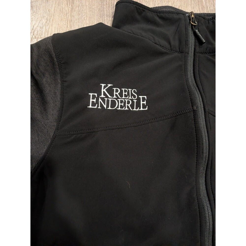 The North Face Kreis Enderle Corporate Logo Full Zip Fleece Jacket Grey Black M View 3